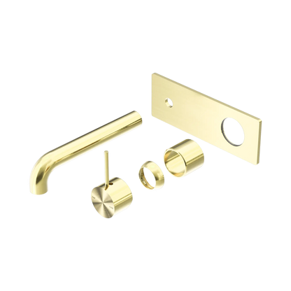 Mecca Wall Basin/Bath Mixer Handle Up 260mm Trim Kits Only Brushed Gold