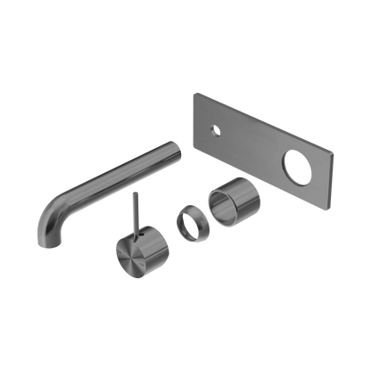 Mecca Wall Basin/Bath Mixer Handle Up 260mm Trim Kits Only Gun Metal