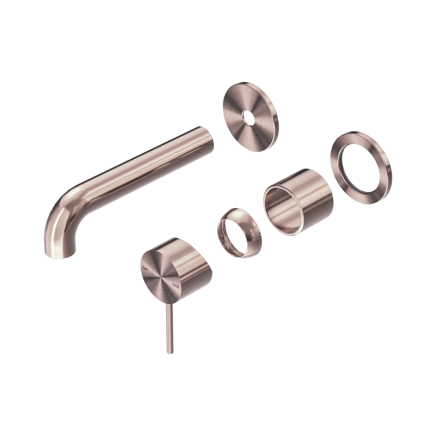 Mecca Wall Basin/Bath Mixer Separate Back Plate 120mm Trim Kits Only Brushed Bronze