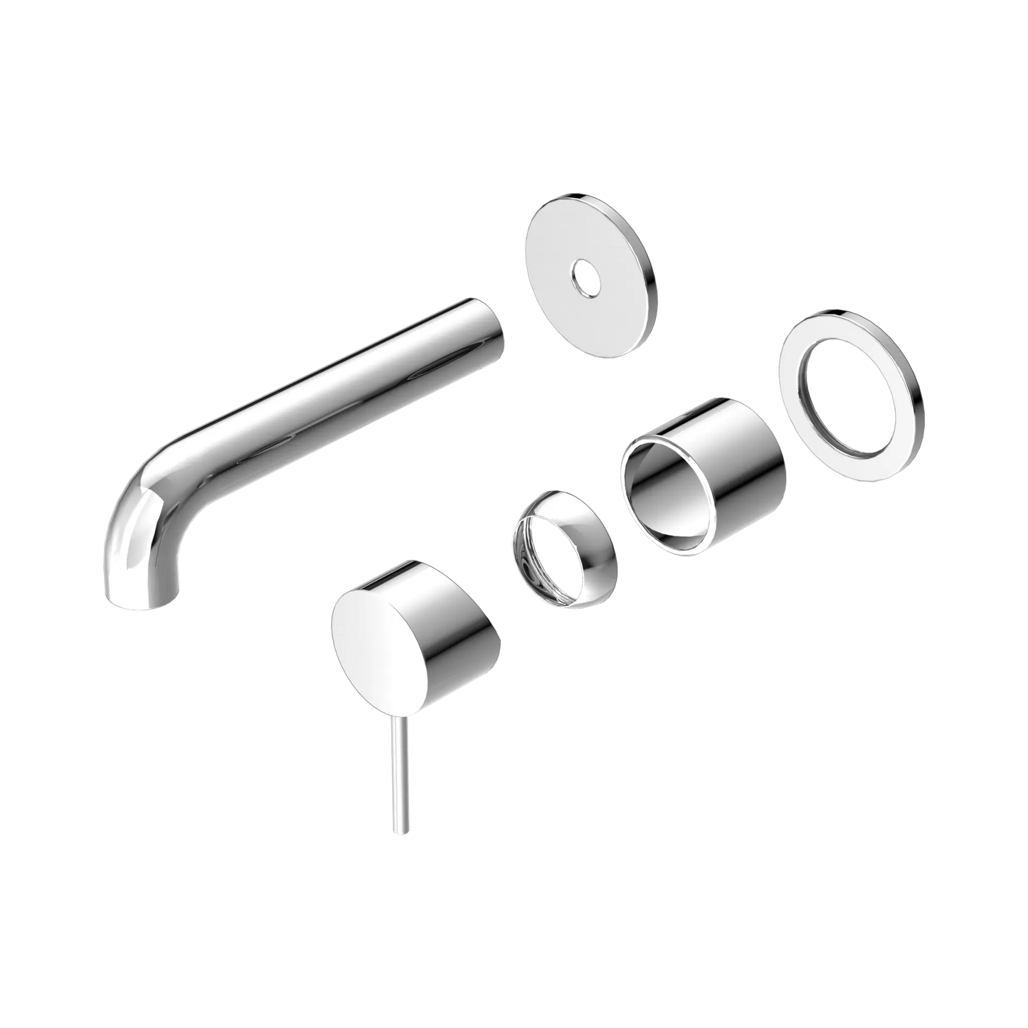 Mecca Wall Basin/Bath Mixer Separate Back Plate 120mm Trim Kits Only Chrome