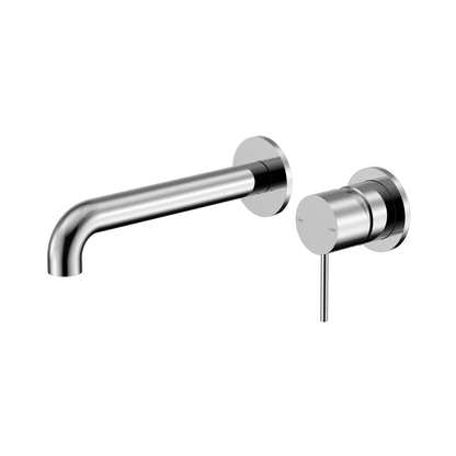 Mecca Wall Basin/Bath Mixer Separate Back Plate 185mm Chrome