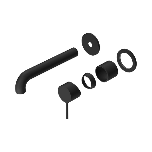 Mecca Wall Basin/Bath Mixer Separate Back Plate 185mm Trim Kits Only Matte Black