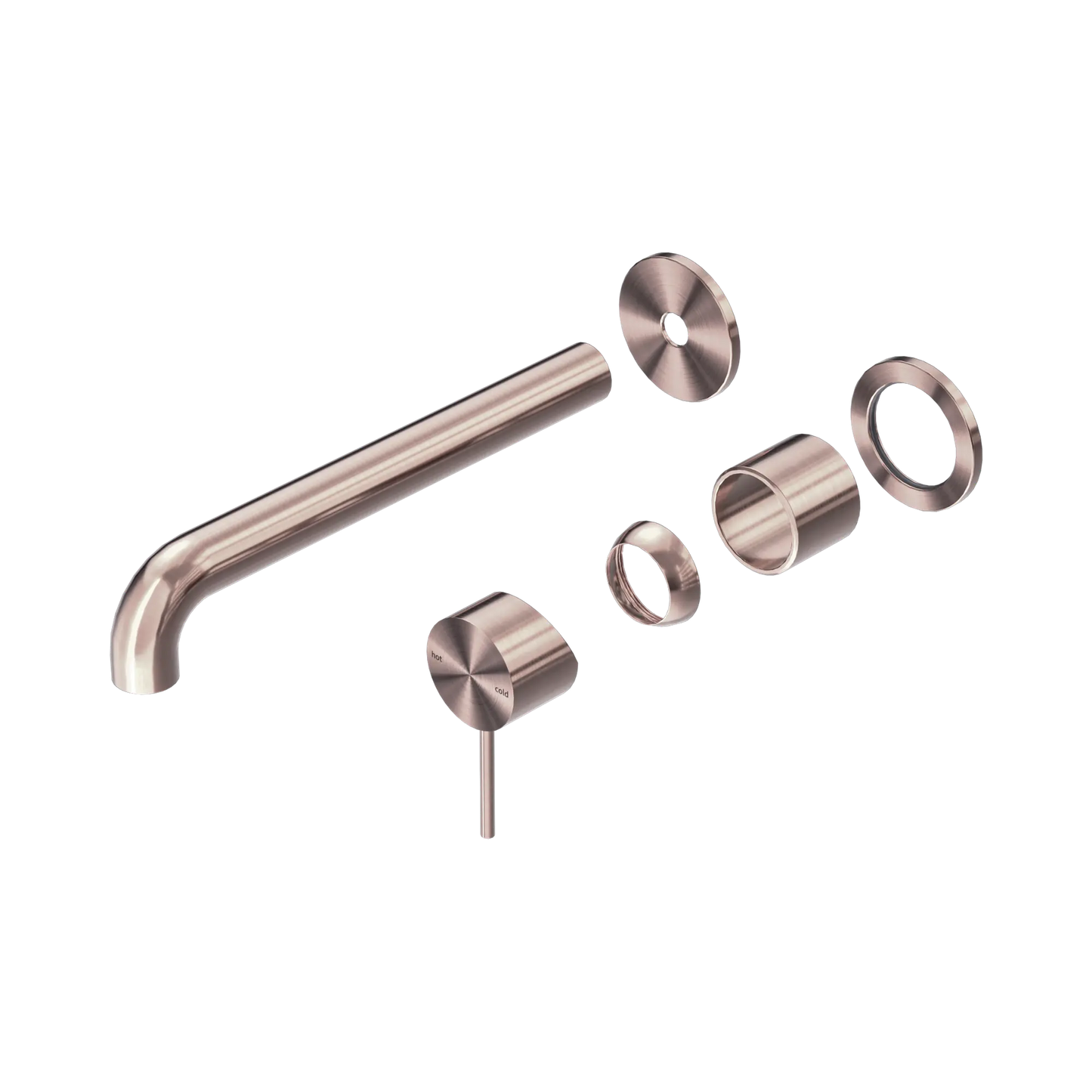 Mecca Wall Basin/Bath Mixer Separate Back Plate 230mm Trim Kits Only Brushed Bronze