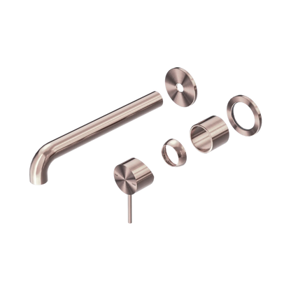 Mecca Wall Basin/Bath Mixer Separate Back Plate 230mm Trim Kits Only Brushed Bronze