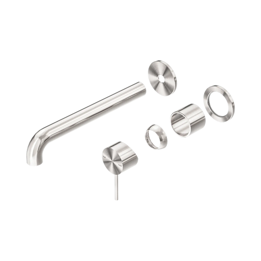 Mecca Wall Basin/Bath Mixer Separate Back Plate 260mm Trim Kits Only Brushed Nickel