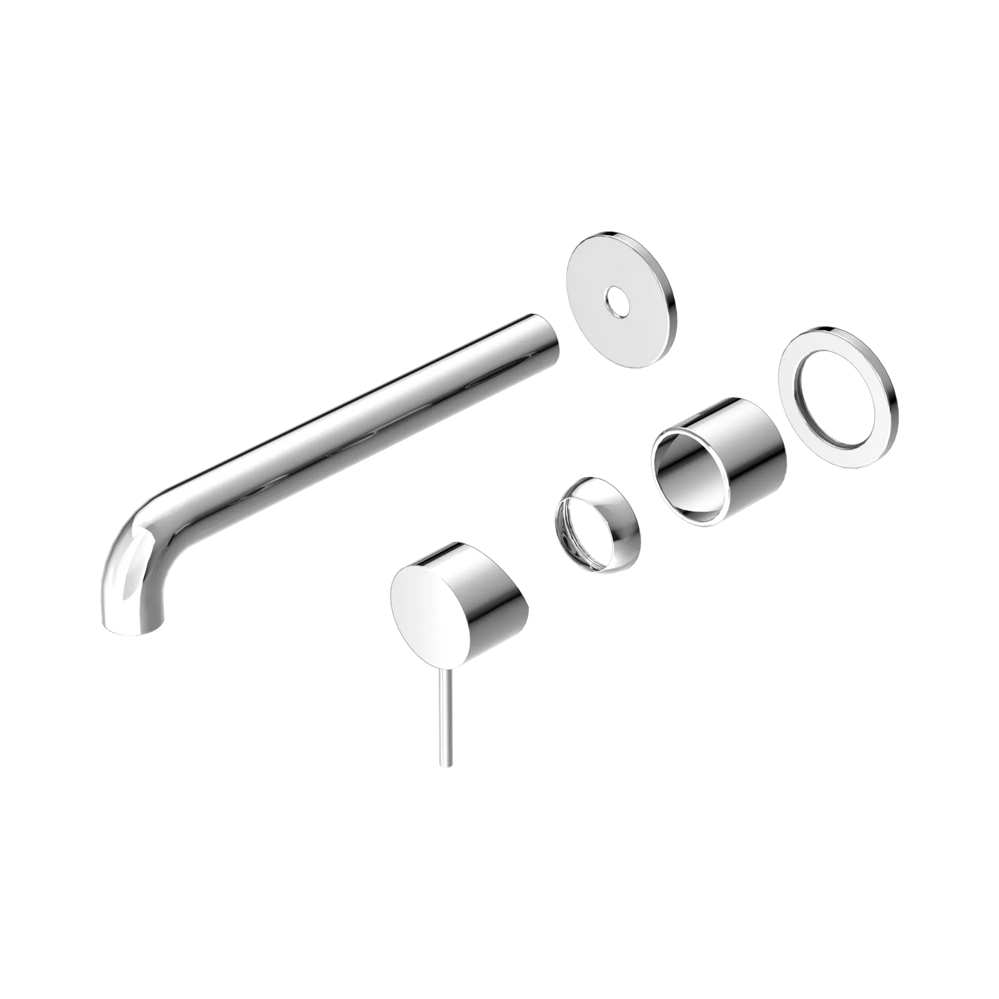 Mecca Wall Basin/Bath Mixer Separate Back Plate 260mm Trim Kits Only Chrome