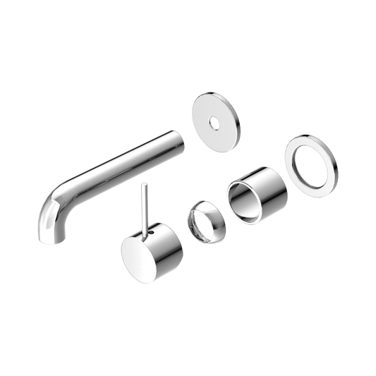 Mecca Wall Basin/Bath Mixer Separate Back Plate Handle Up 160mm Trim Kits Only Chrome