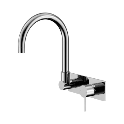 Mecca Wall Basin/Bath Mixer Swivel Spout Chrome