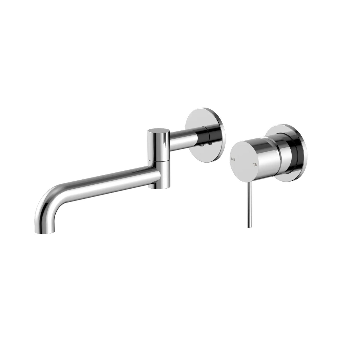Mecca Wall Basin/Bath Mixer Swivel Spout 225mm Chrome