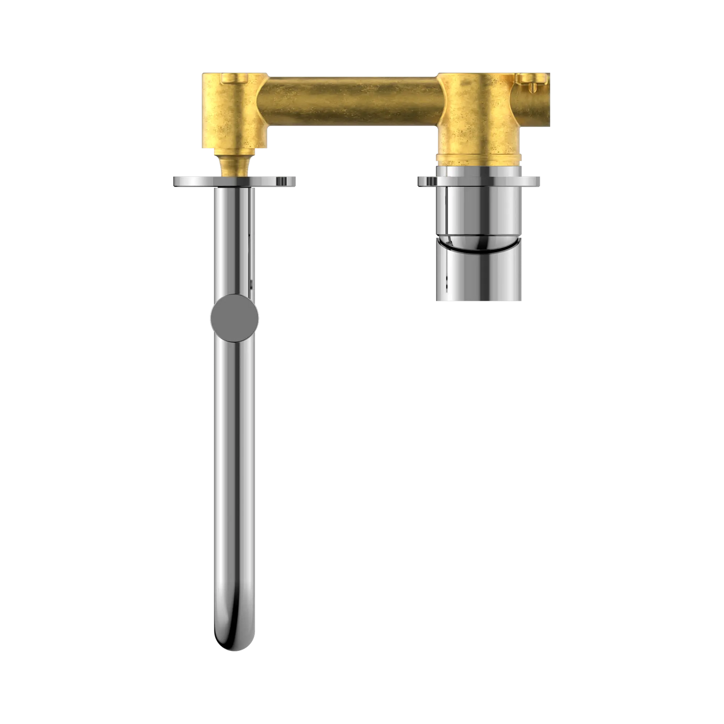 Mecca Wall Basin/Bath Mixer Swivel Spout 225mm Chrome