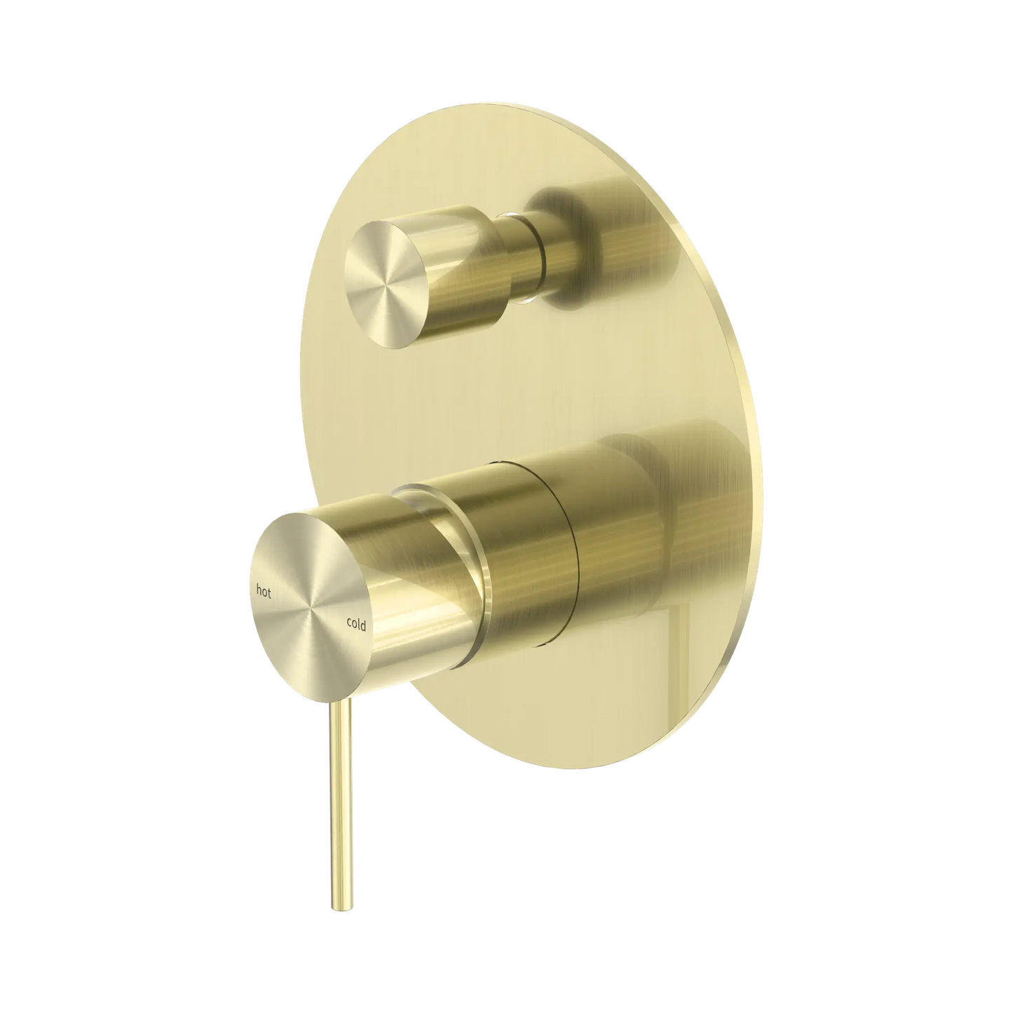 Mecca Shower Mixer With Diverter Brushed Gold