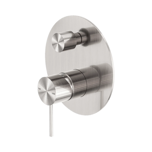 Mecca Shower Mixer With Diverter Brushed Nickel