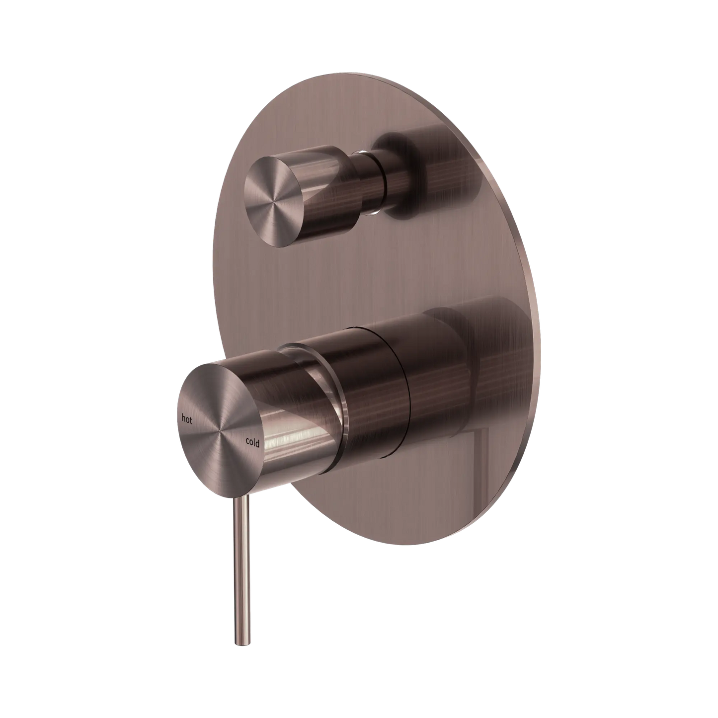 Mecca Shower Mixer With Diverter Brushed Bronze