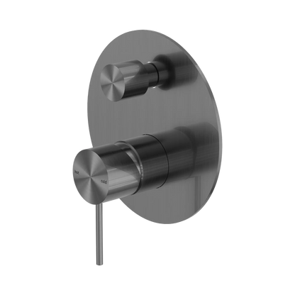 Mecca Shower Mixer With Diverter Gun Metal