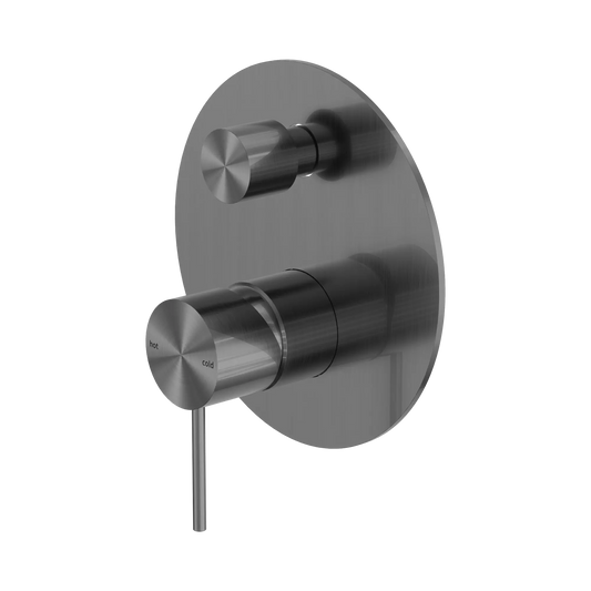 Mecca Shower Mixer With Diverter Gun Metal