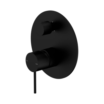Mecca Shower Mixer With Diverter Matte Black