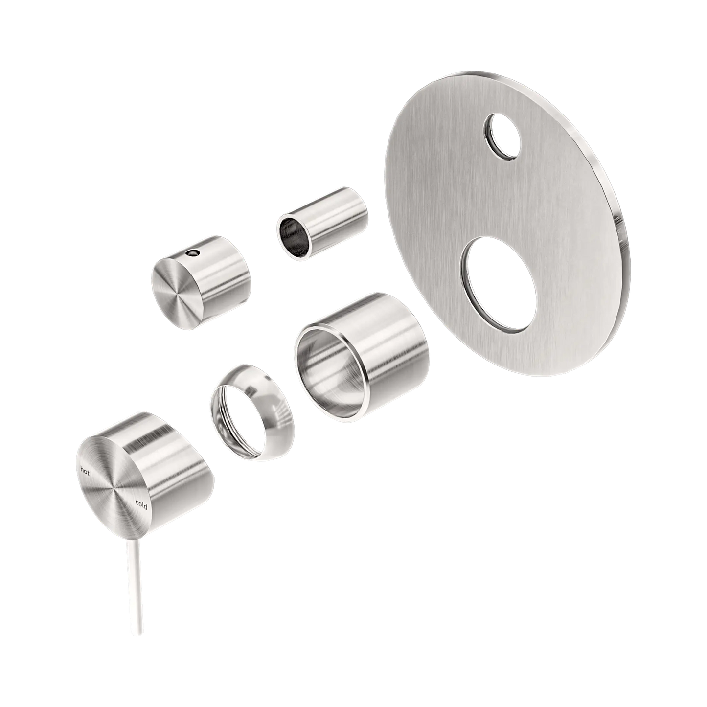 Mecca Shower Mixer With Diverter Trim Kits Only Brushed Nickel