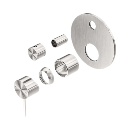 Mecca Shower Mixer With Diverter Trim Kits Only Brushed Nickel