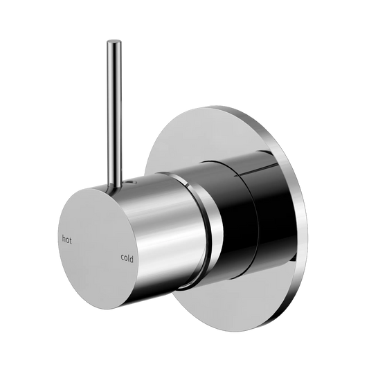 Mecca Shower Mixer Handle Up 80mm Plate Chrome