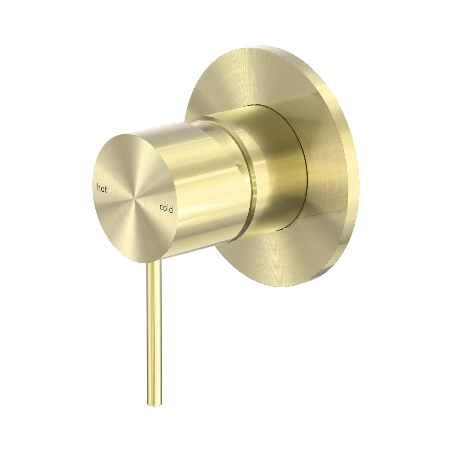 Mecca Shower Mixer 80mm Plate Brushed Gold