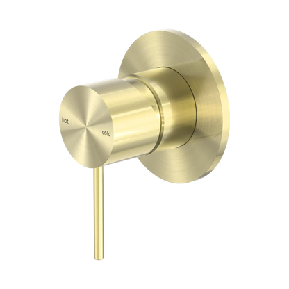 Mecca Shower Mixer 80mm Plate Brushed Gold