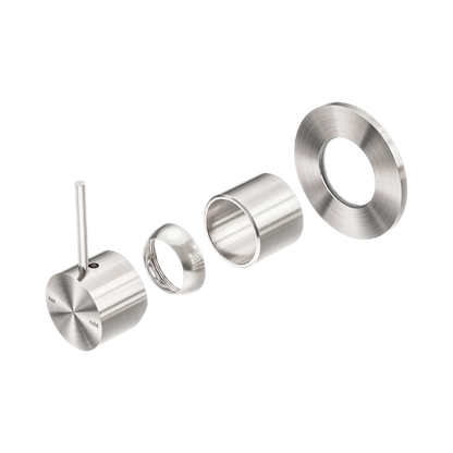 Mecca Shower Mixer Handle Up 80mm Plate Trim Kits Only Brushed Nickel