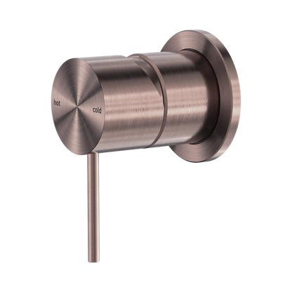 Mecca Shower Mixer 60mm Plate Brushed Bronze