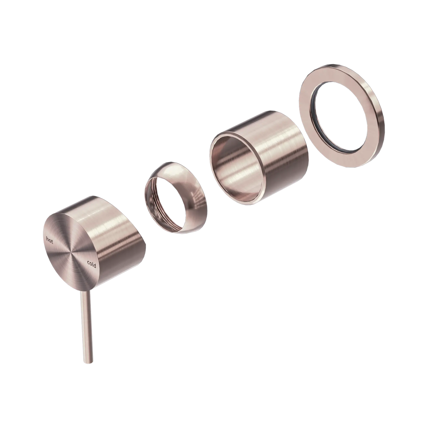 Mecca Shower Mixer 60mm Plate Trim Kits Only Brushed Bronze
