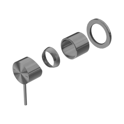Mecca Shower Mixer 60mm Plate Trim Kits Only Gun Metal