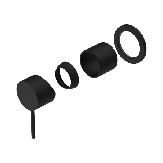 Mecca Shower Mixer 60mm Plate Trim Kits Only Matte Black