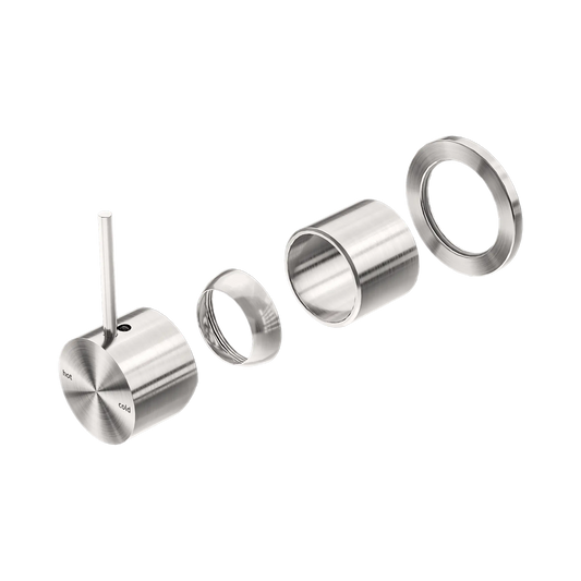 Mecca Shower Mixer 60mm Handle Up Plate Trim Kits Only Brushed Nickel