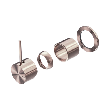 Mecca Shower Mixer 60mm Handle Up Plate Trim Kits Only Brushed Bronze