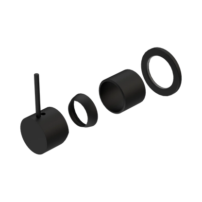 Mecca Shower Mixer 60mm Handle Up Plate Trim Kits Only Matte Black