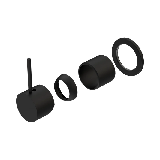 Mecca Shower Mixer 60mm Handle Up Plate Trim Kits Only Matte Black