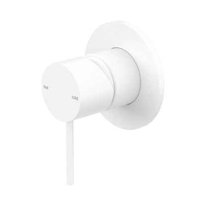 Mecca Shower Mixer 80mm Plate Matte White