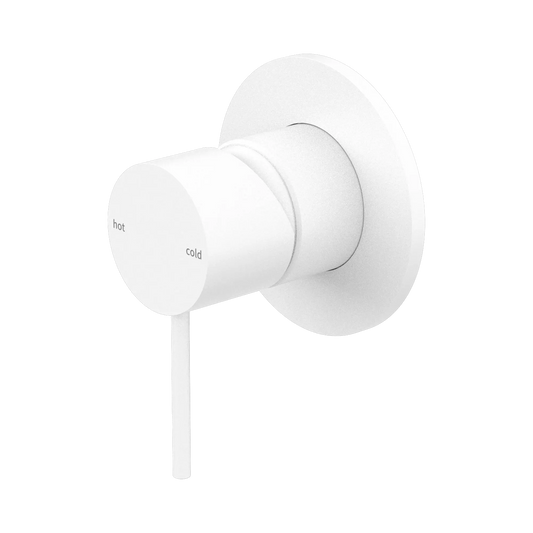 Mecca Shower Mixer 80mm Plate Matte White