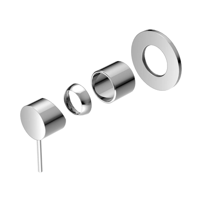 Mecca Shower Mixer 80mm Plate Trim Kits Only Chrome