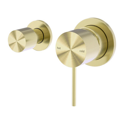 Mecca Shower Mixer With Horizontal 2 Way Diverter Brushed Gold