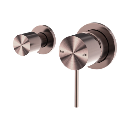 Mecca Shower Mixer With Horizontal 2 Way Diverter Brushed Bronze