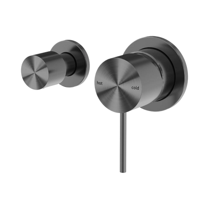 Mecca Shower Mixer With Horizontal 2 Way Diverter Gun Metal