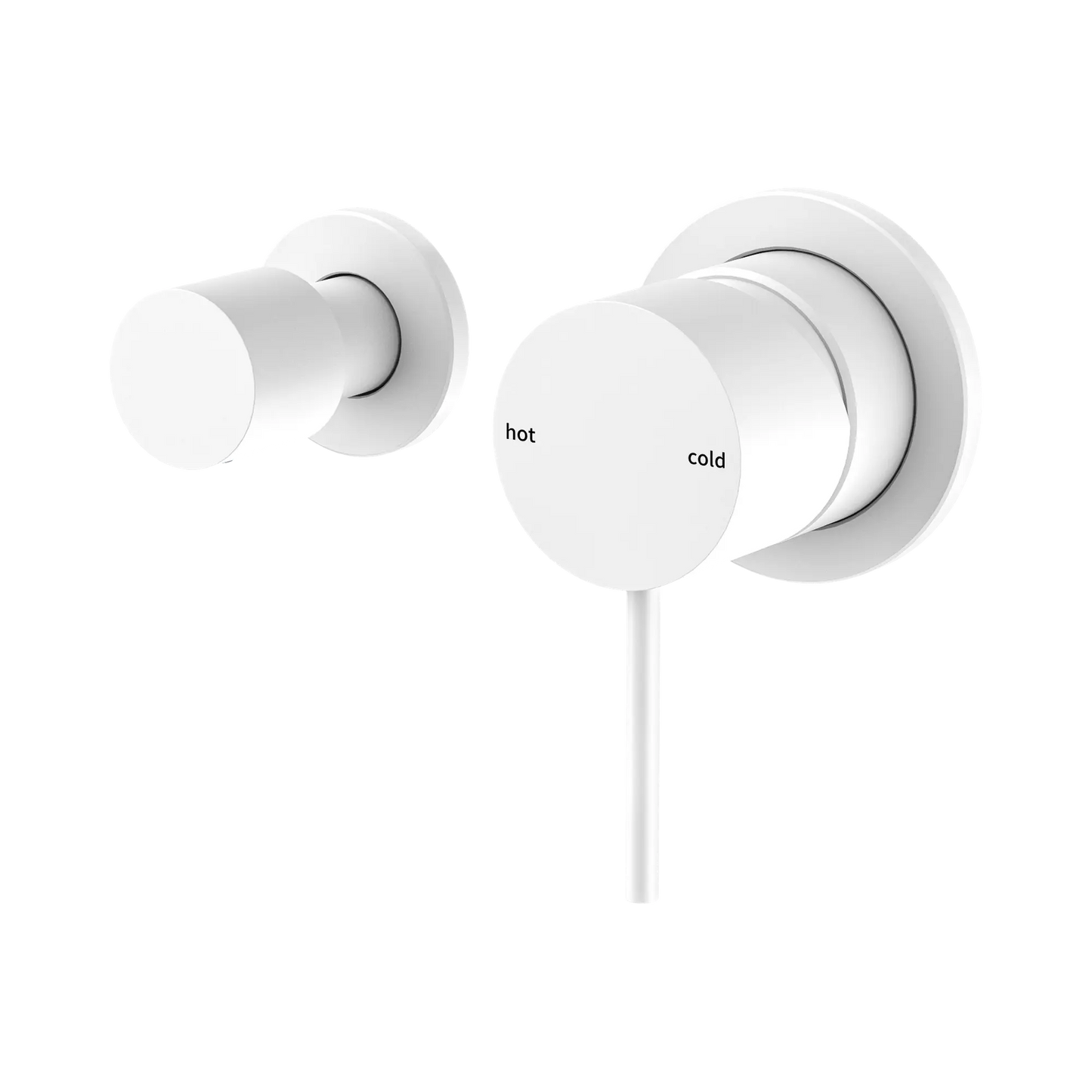 Mecca Shower Mixer With Horizontal 2 Way Diverter Matte White