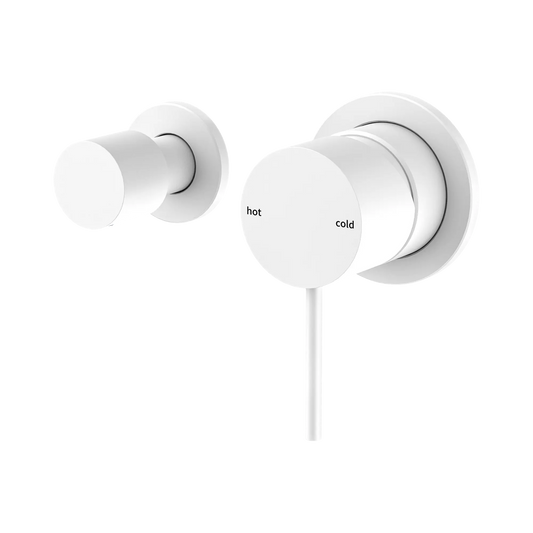 Mecca Shower Mixer With Horizontal 2 Way Diverter Matte White