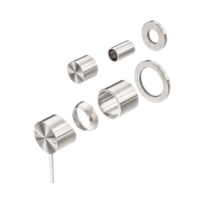 Mecca Shower Mixer With Diverter Separate Back Plate Trim Kits Only Brushed Nickel
