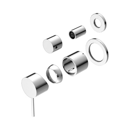 Mecca Shower Mixer With Diverter Separate Back Plate Trim Kits Only Chrome