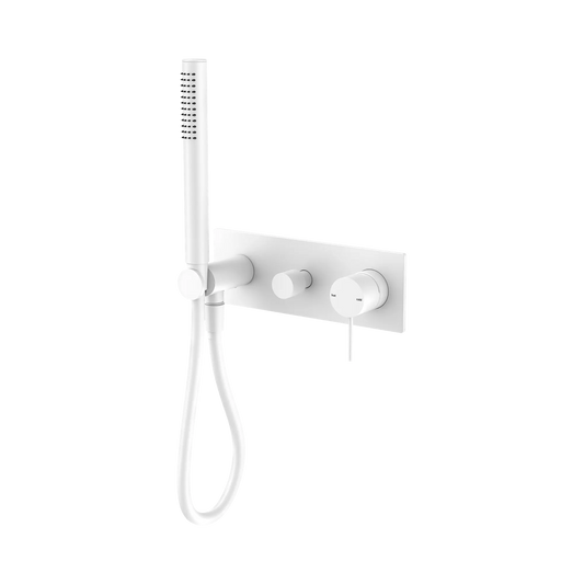 Mecca Shower Mixer Diverter System Matte White