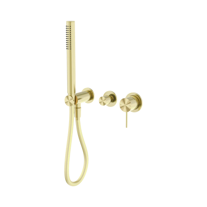 Mecca Shower Mixer Diverter System Separate Back Plate Brushed Gold