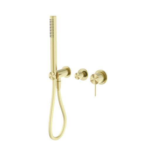 Mecca Shower Mixer Diverter System Separate Back Plate Brushed Gold