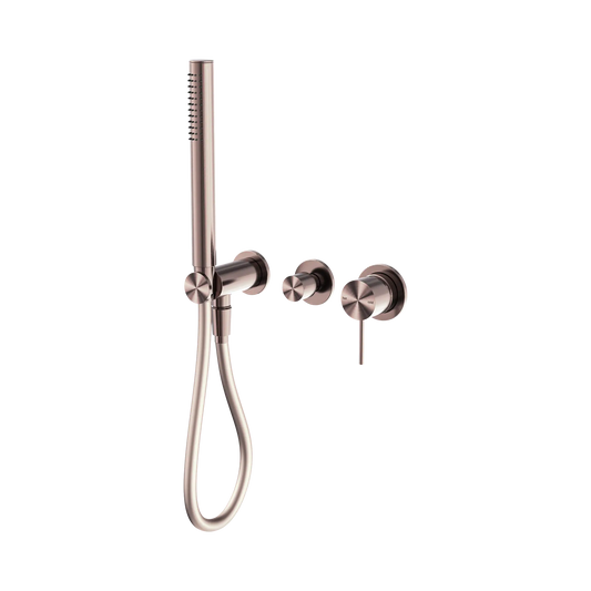 Mecca Shower Mixer Diverter System Separate Back Plate Brushed Bronze