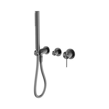 Mecca Shower Mixer Diverter System Separate Back Plate Gun Metal