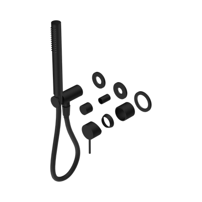 Mecca Shower Mixer Diverter System Separate Back Plate Trim Kits Only Matte Black